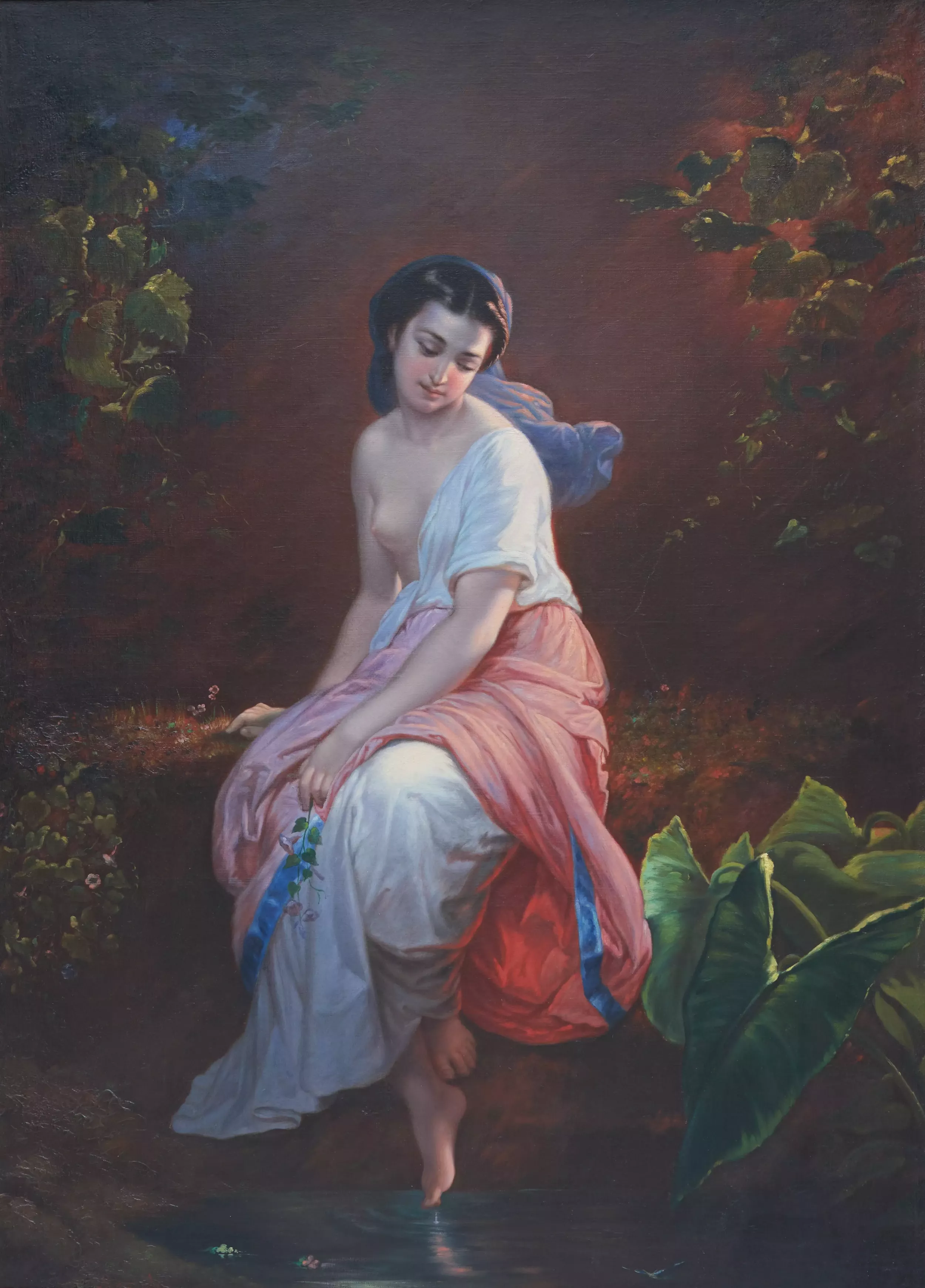 GIUSEPPE MAZZOLINI (1806–1876). VIRGINIA. ITALIE, ROME, 1874