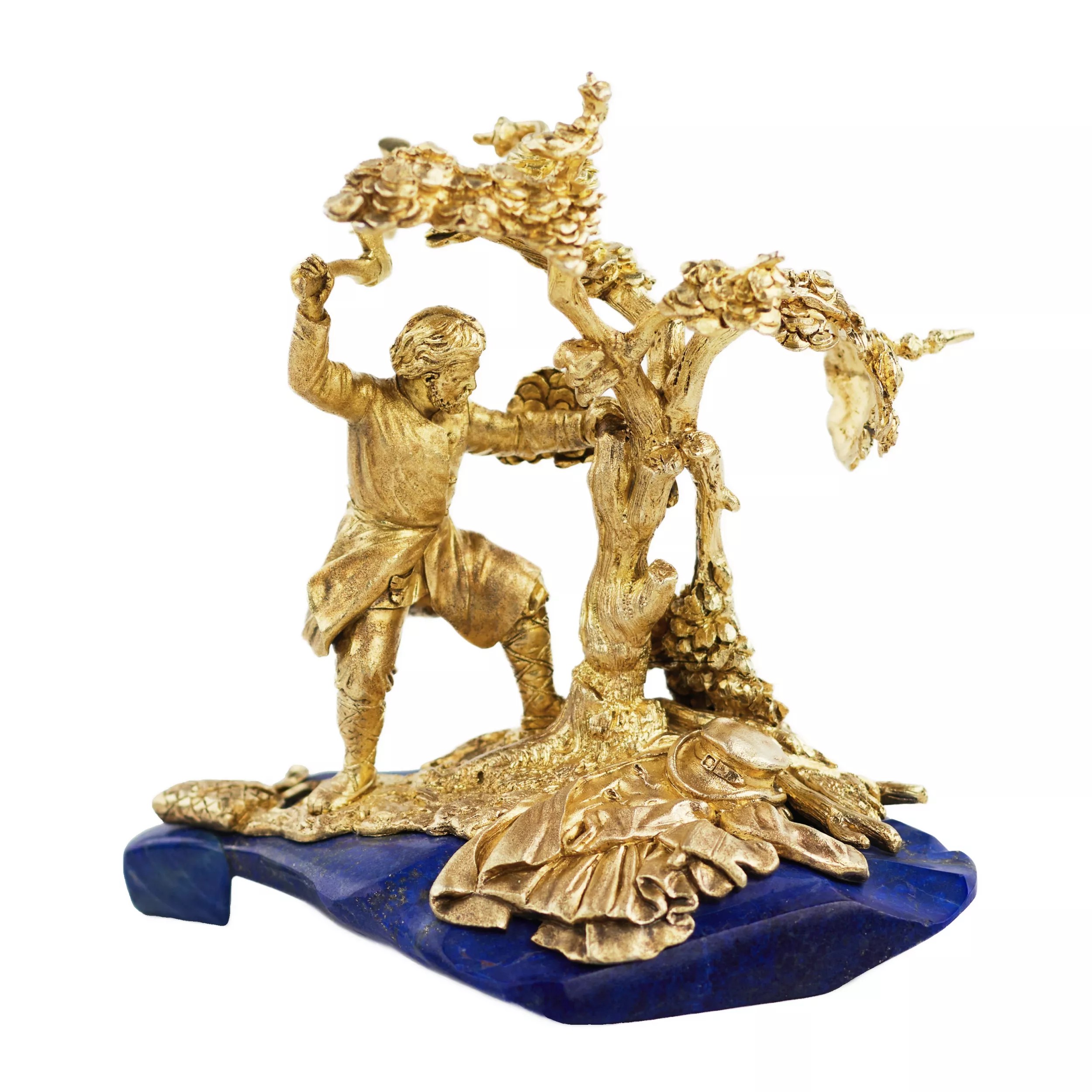 SCULPTURAL MINIATURE “WOODCUTTER”. NICHOLS & PLINKE RUSSIA, ST PETERSBURG, SECOND HALF OF THE 19TH CENTURY