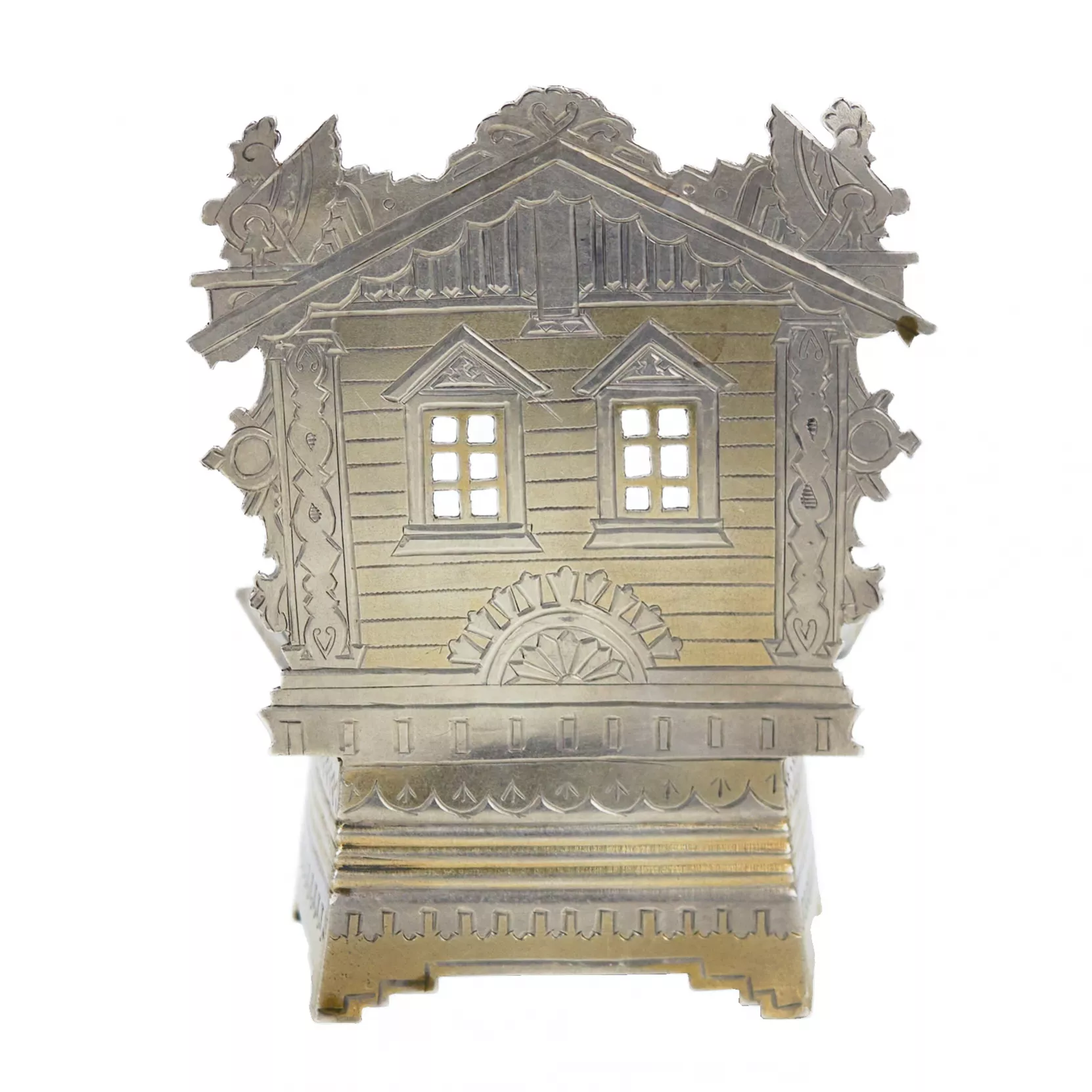 SALIÈRE EN ARGENT « CHAISE », SERGUEÏ IVANOVITCH AGAFONOV MOSCOU, 1890