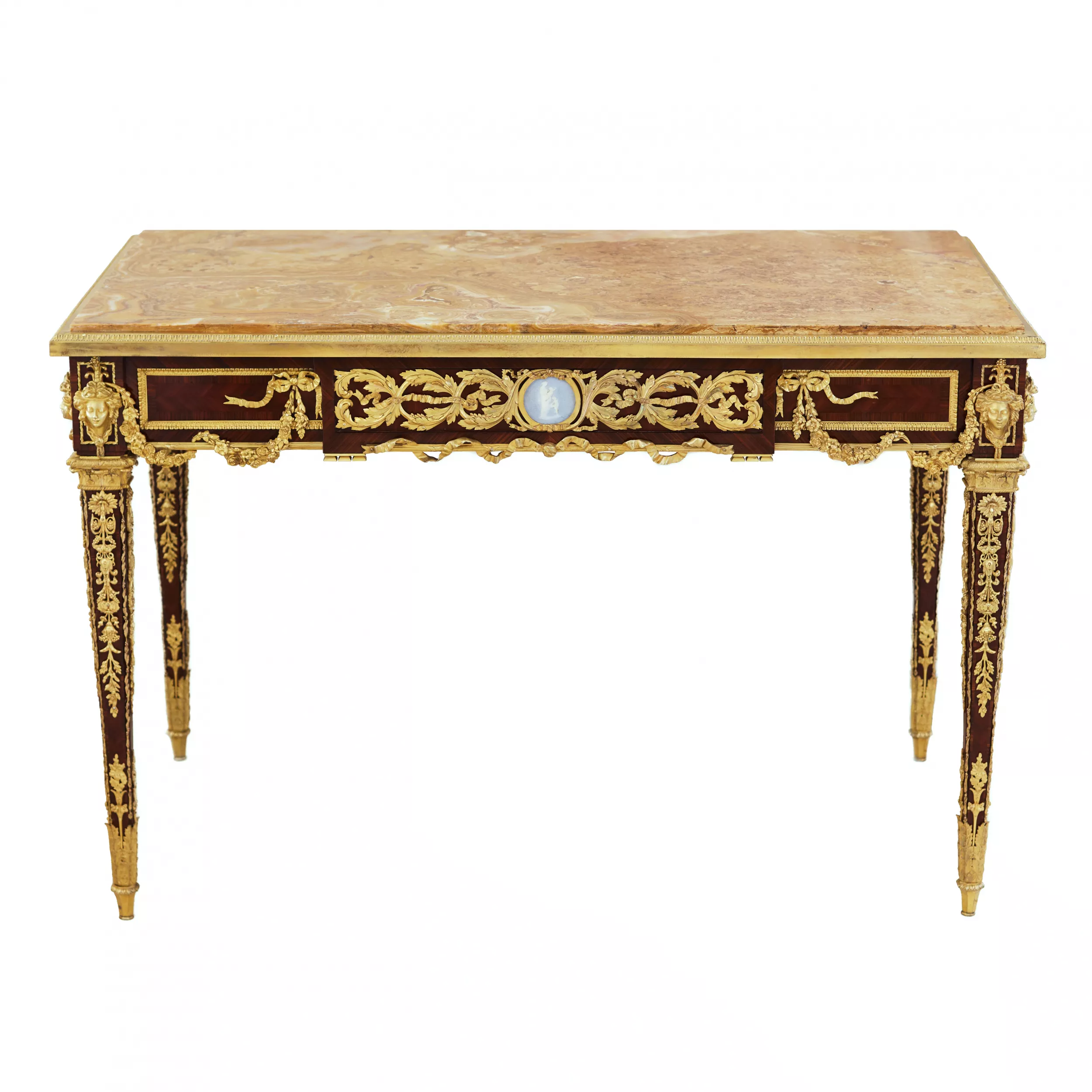 LOUIS XVI STYLE WRITING DESK. MODEL BY JOSEPH-EMMANUEL ZWIENER FRANCE, PARIS, LAST QUARTER OF THE 19TH CENTURY