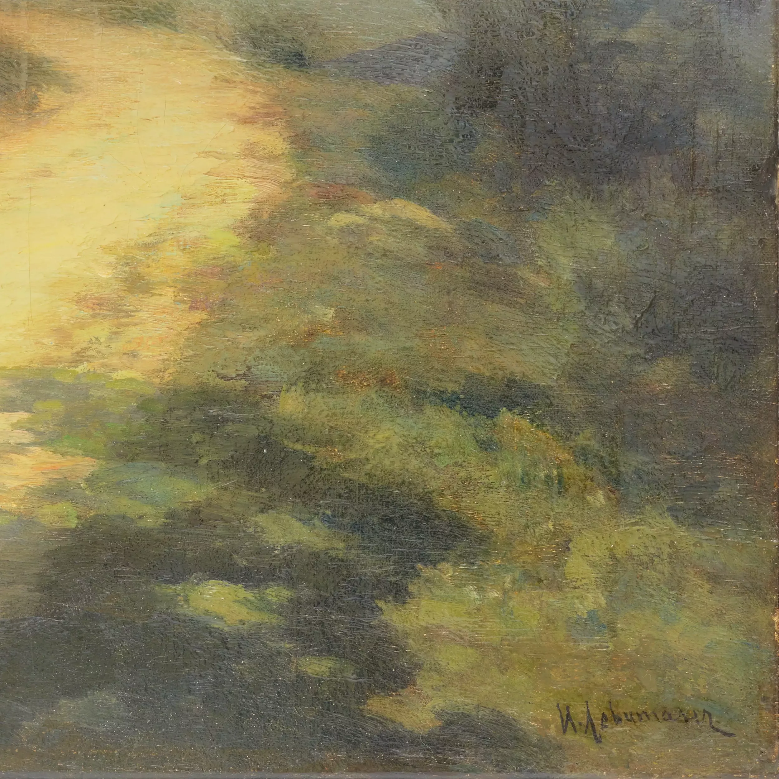 ISAAC ILITCH LÉVITAN (1860–1900) CHEMIN DE CAMPAGNE FIN DU XIXe SIÈCLE