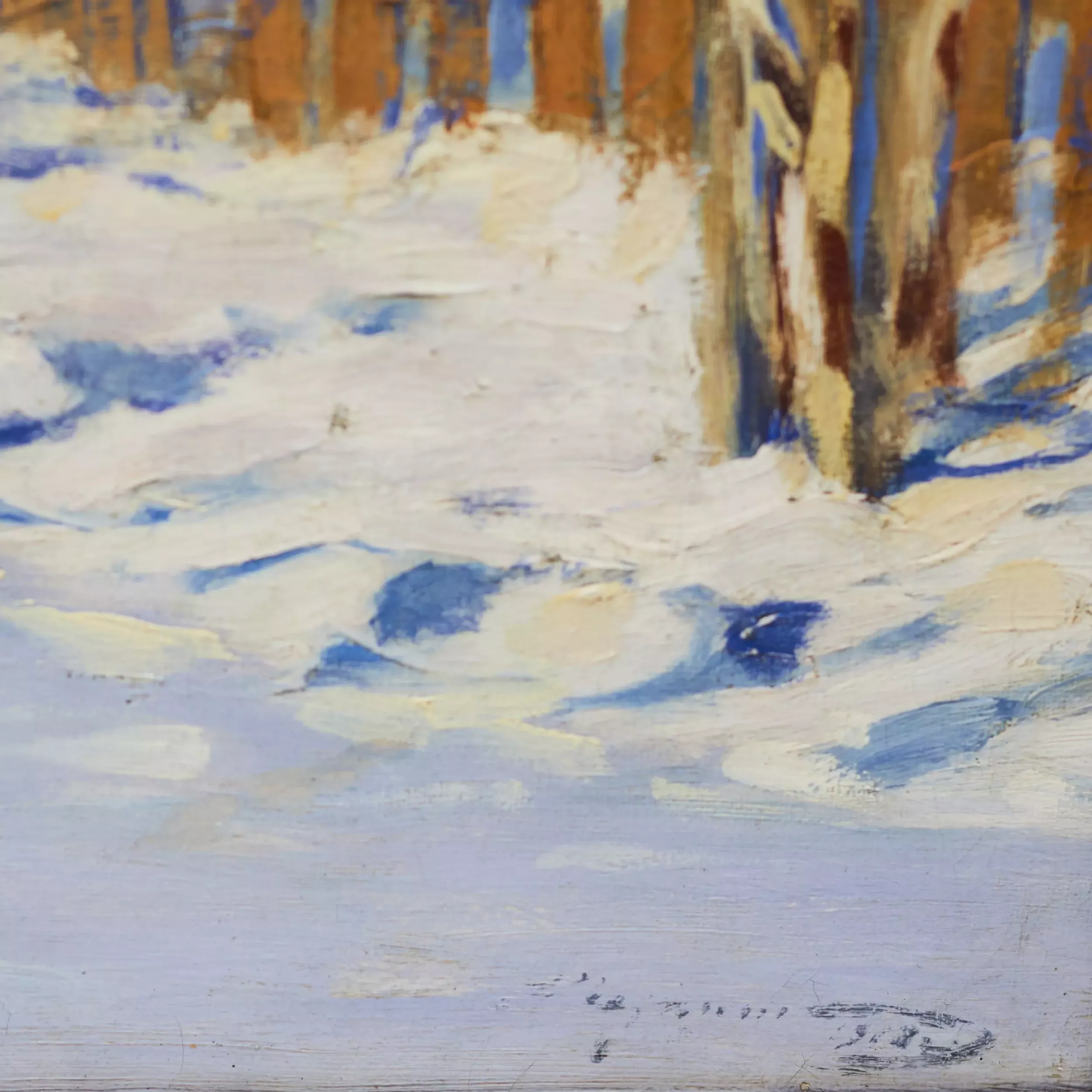 ПУРВИТИС ВИЛЬГЕЛЬМ КАРЛИС. ДЕРЕВНЯ РАННЕЙ ВЕСНОЙ ЛАТВИЯ, 1918 ГОД