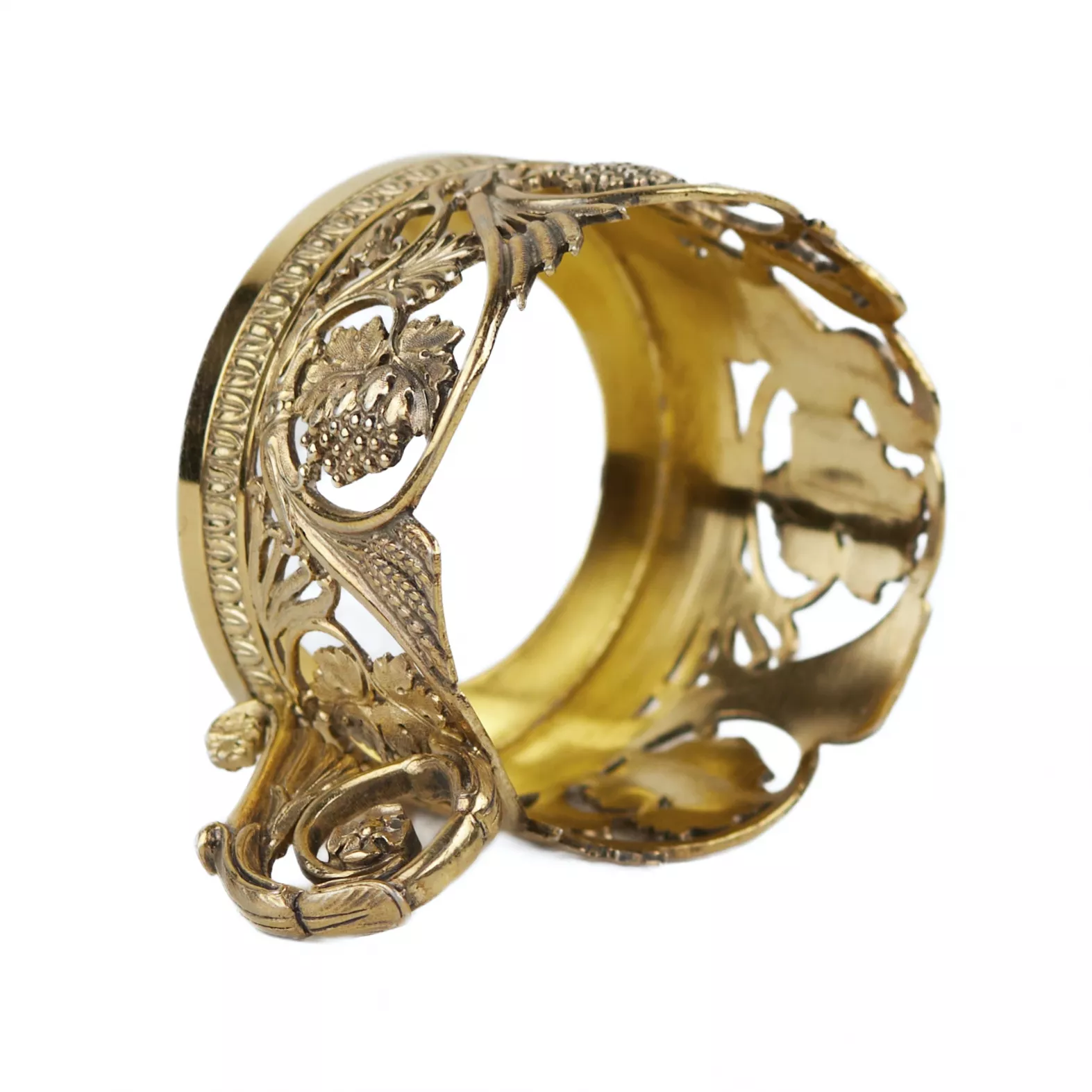 ORTE-VERRE EN ARGENT DORÉ. ODIOT FRANCE, FIN DU XIX - DÉBUT DU XX SIÈCLE