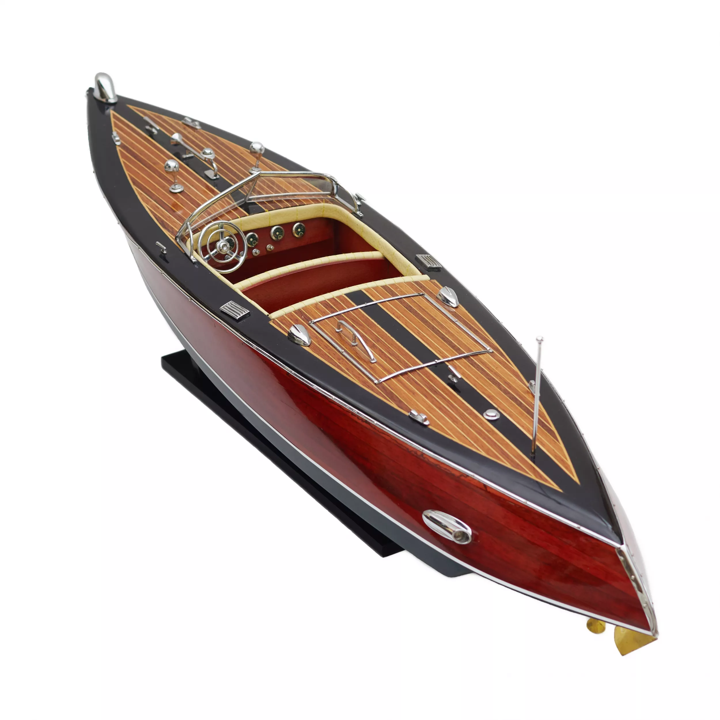 ART DECO STYLE MOTORBOAT MODEL FRANCE, 1930S