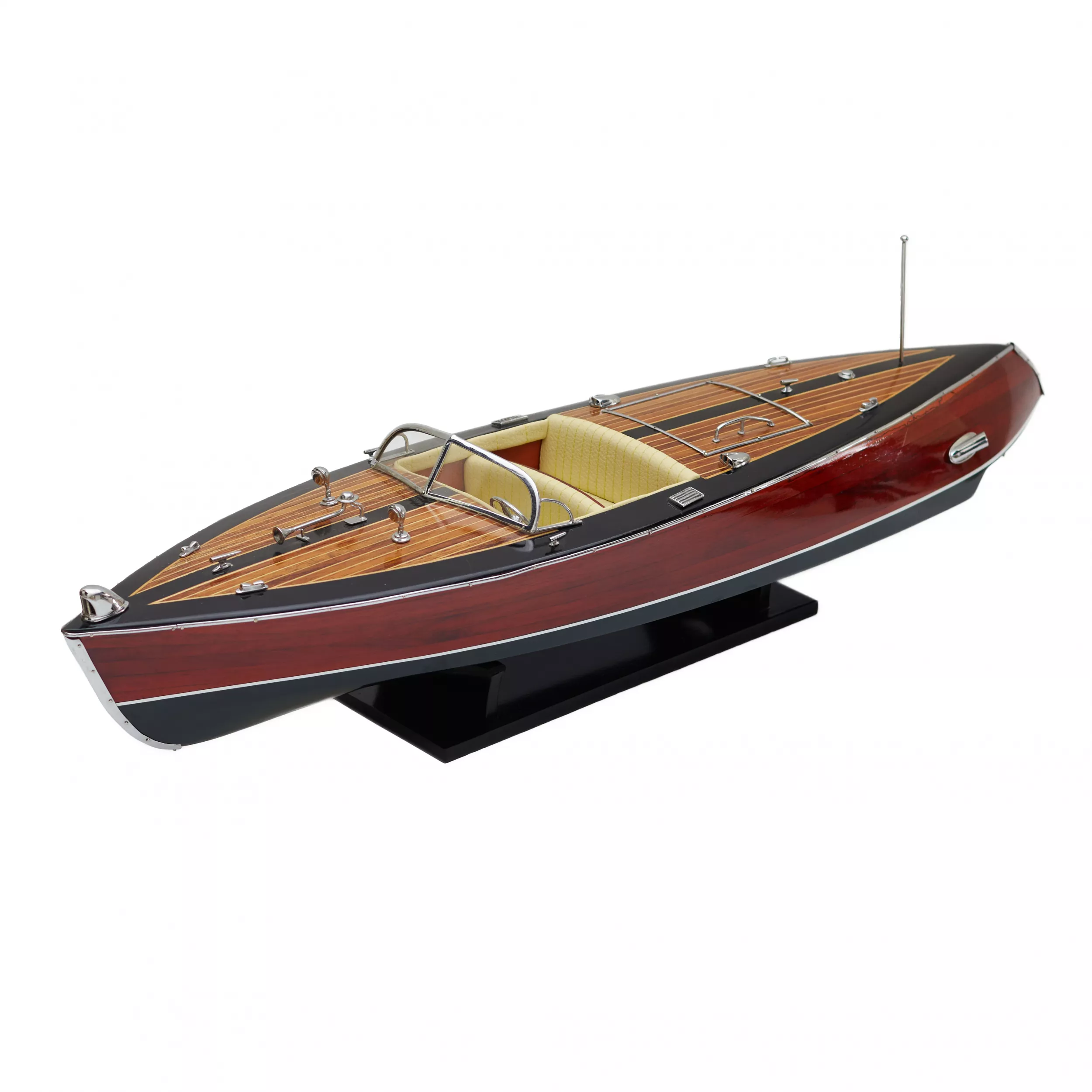 ART DECO STYLE MOTORBOAT MODEL FRANCE, 1930S