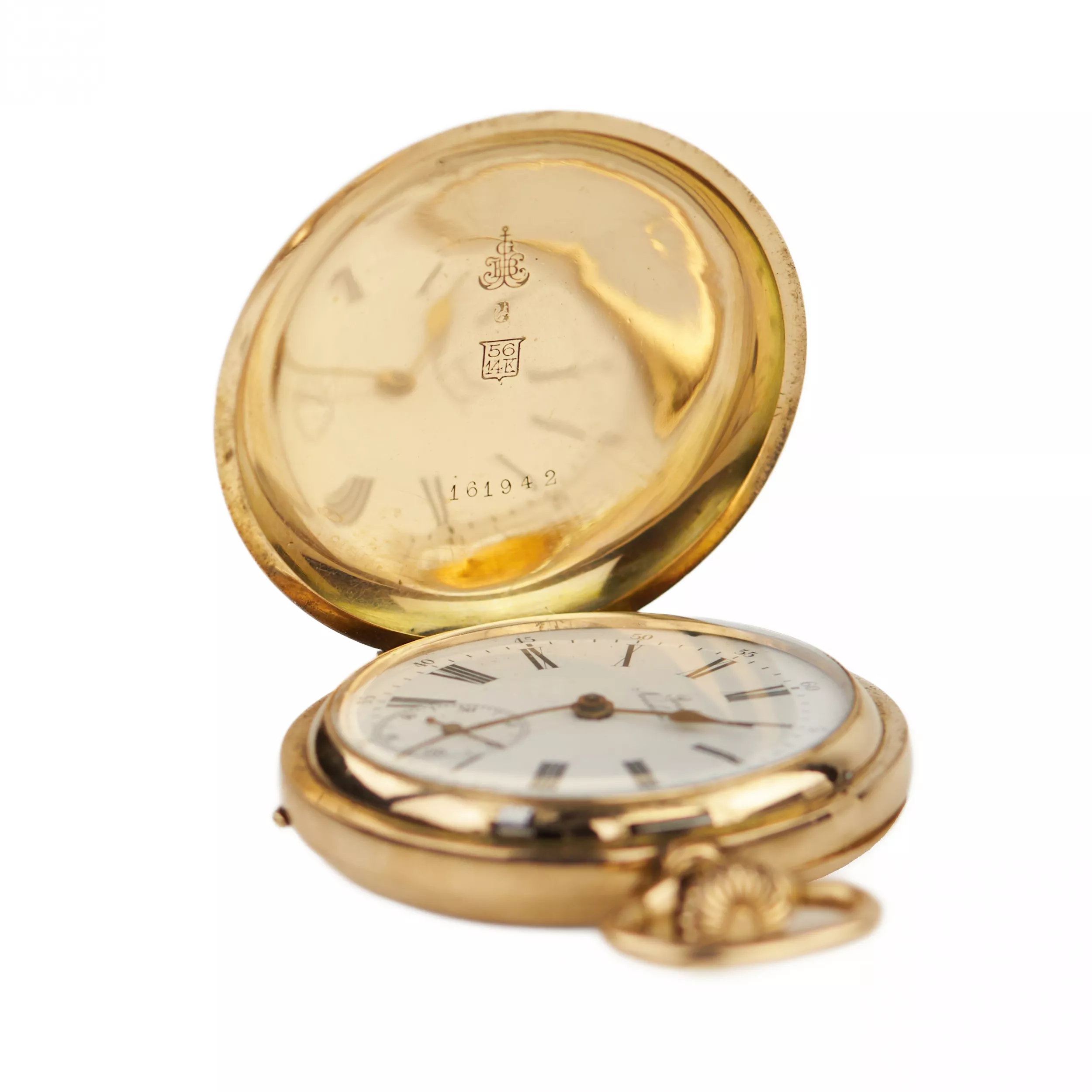 BOREL POCKET WATCH, NEUCHÂTEL, 14K GOLD SWITZERLAND, LATE 19TH – EARLY 20TH CENTURY