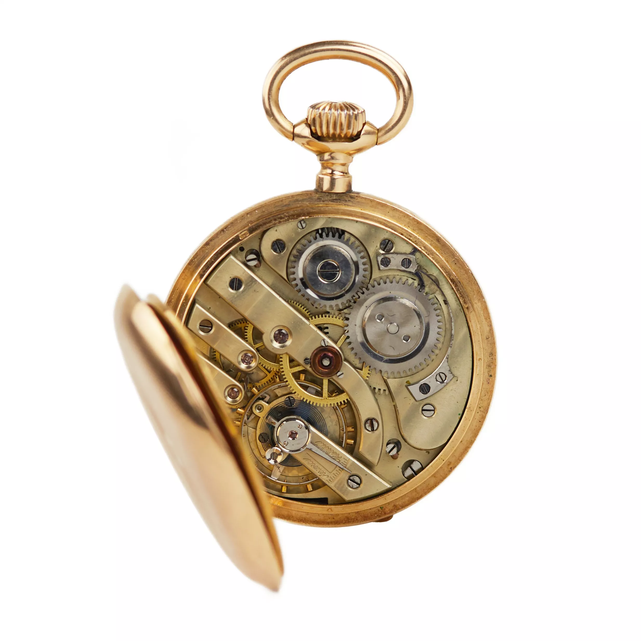 BOREL POCKET WATCH, NEUCHÂTEL, 14K GOLD SWITZERLAND, LATE 19TH – EARLY 20TH CENTURY