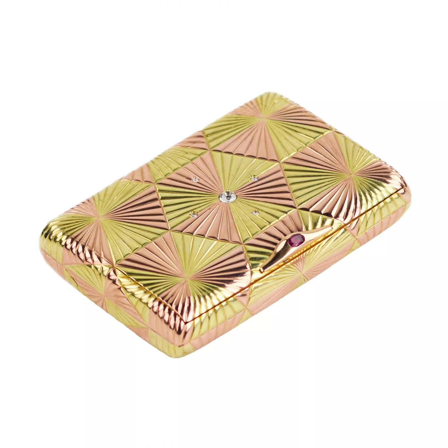GOLD CIGARETTE CASE, GABRIEL NUKKANEN, FABERGÉ, ST PETERSBURG, LATE 19TH CENTURY