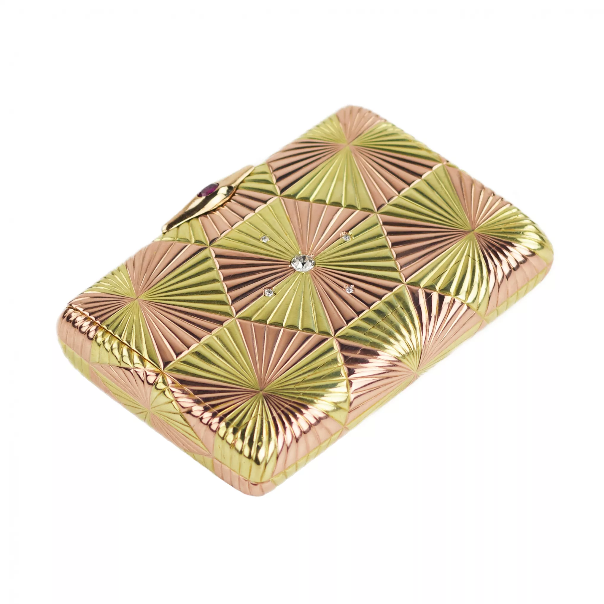 GOLD CIGARETTE CASE, GABRIEL NUKKANEN, FABERGÉ, ST PETERSBURG, LATE 19TH CENTURY