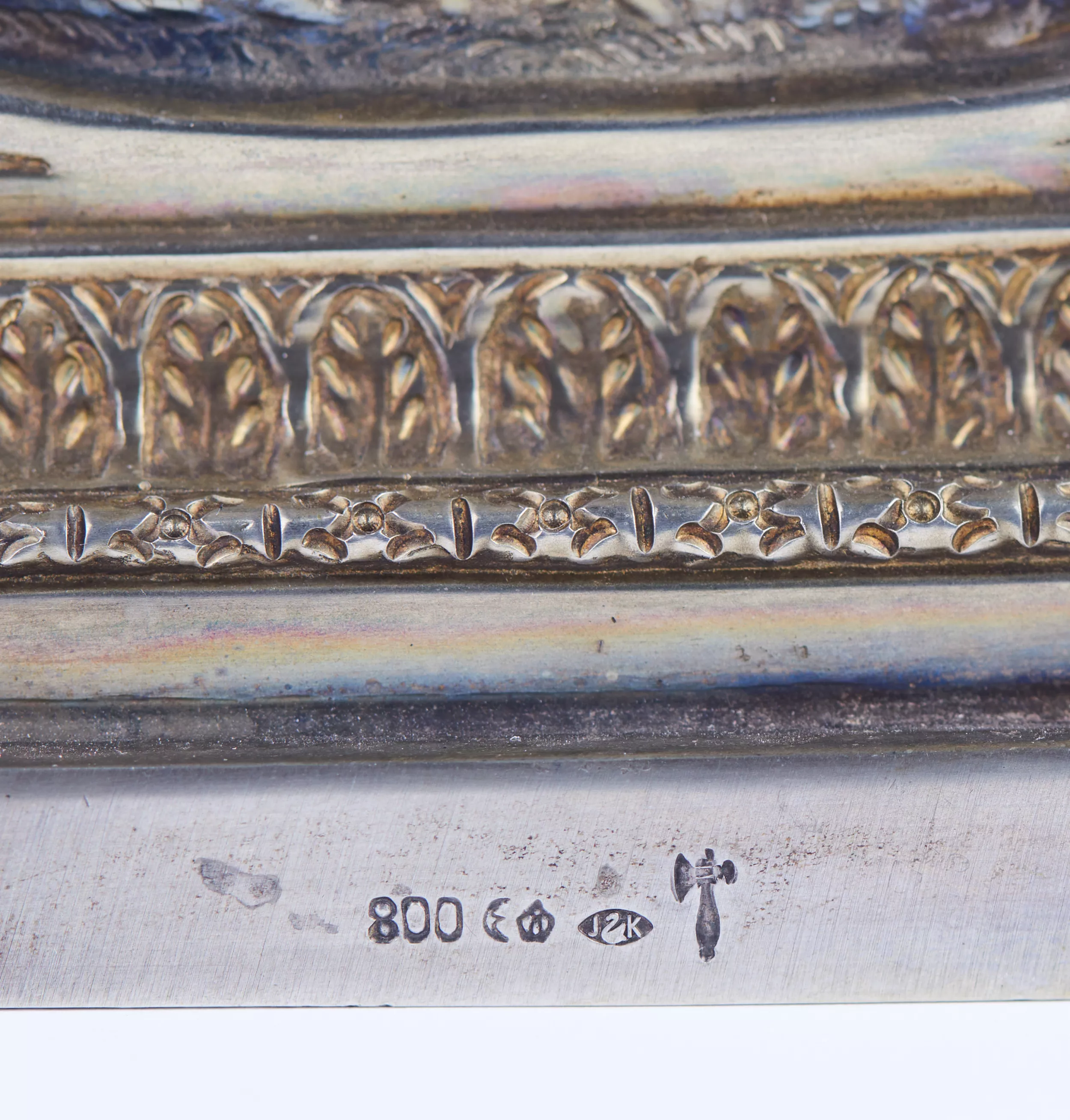 SILVER CABINET FIGURE OF ELISABETH OF BURGUNDY, KURZ J. & CO GERMANY, HANAU, TURN OF THE 19TH AND 20TH CENTURIES