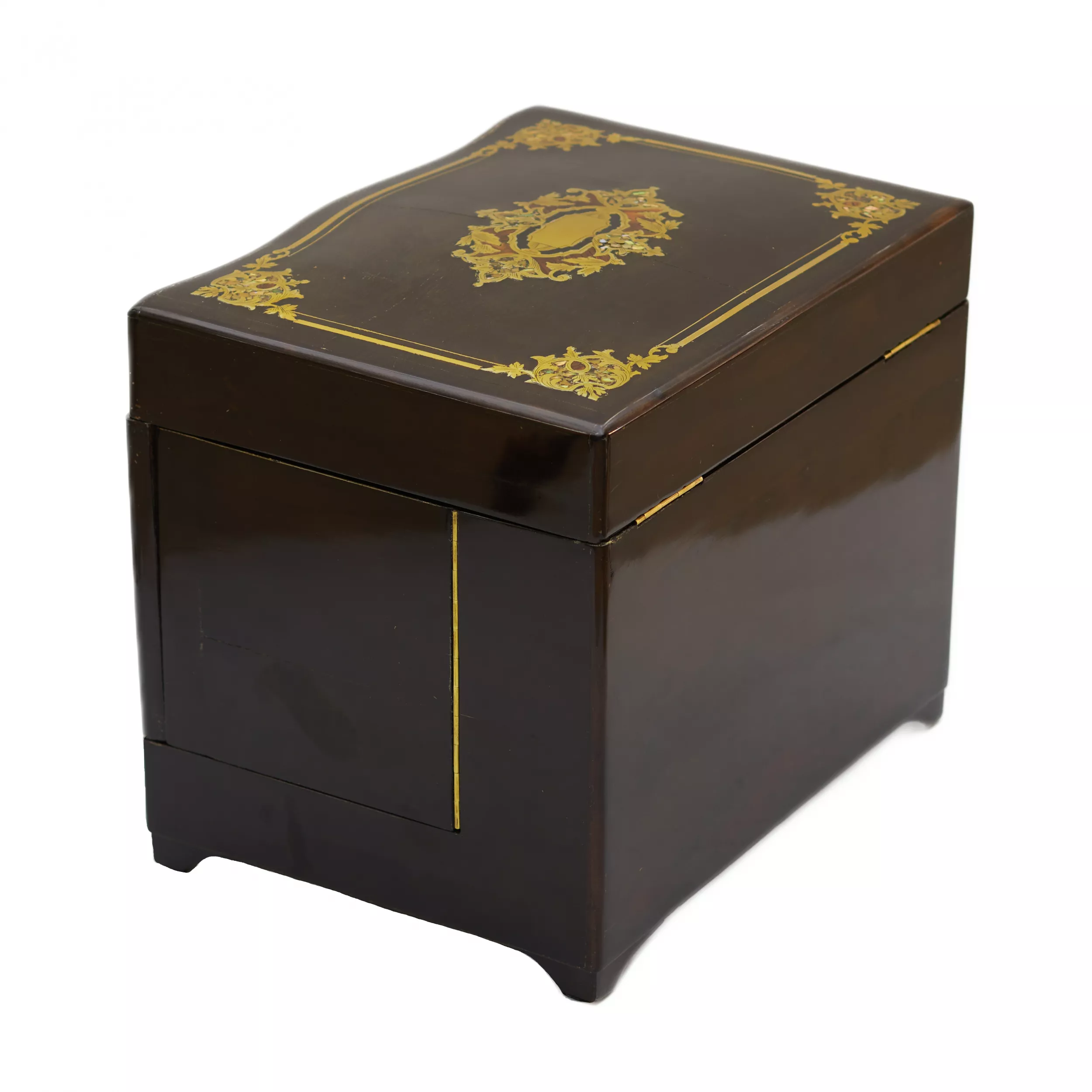 Bar de voyage de style Boulle d`epoque Napoleon III, XIXe siècle.