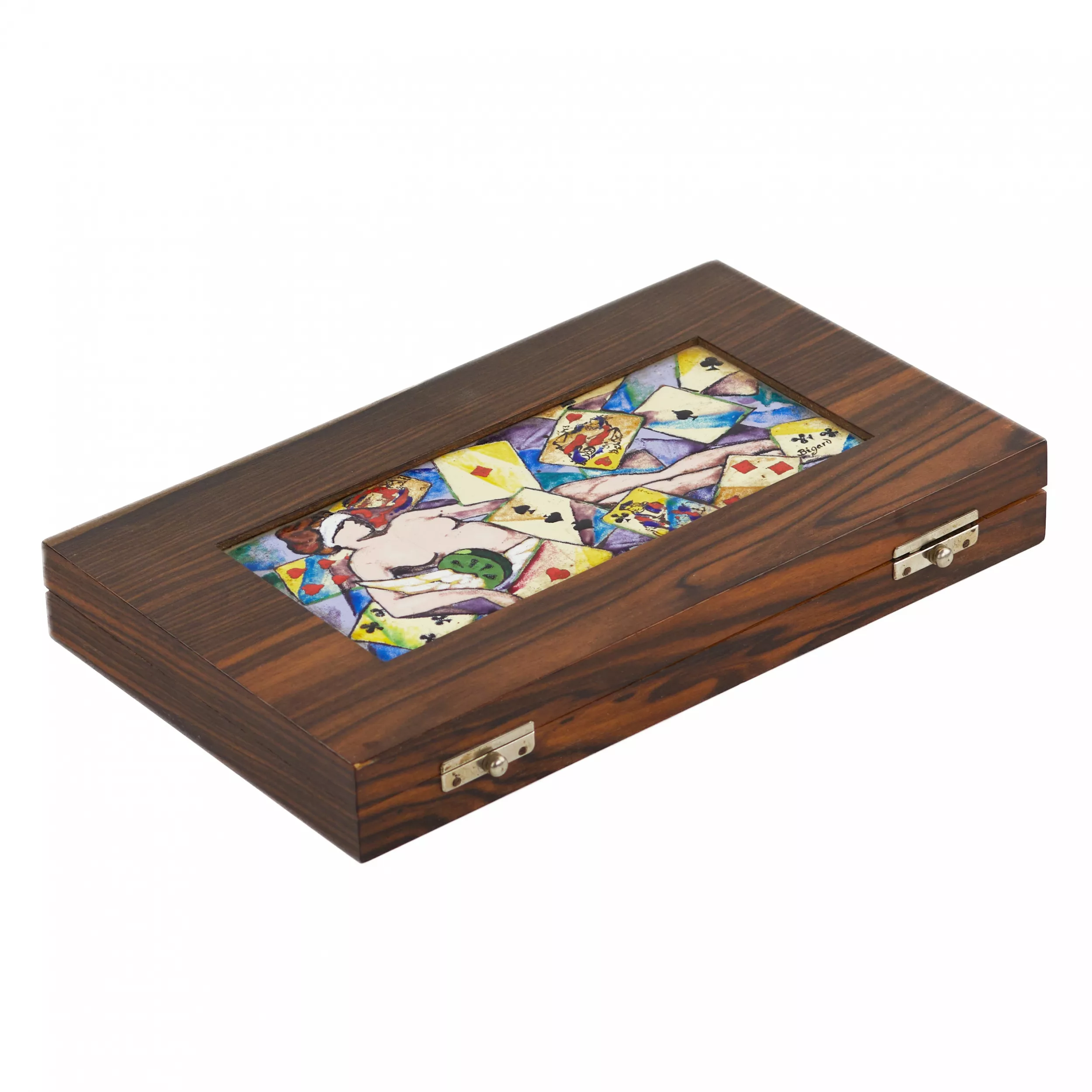 BOÎTE À CARTES DANS LE STYLE ART DÉCO EUROPE, MILIEU DU XXe SIÈCLE