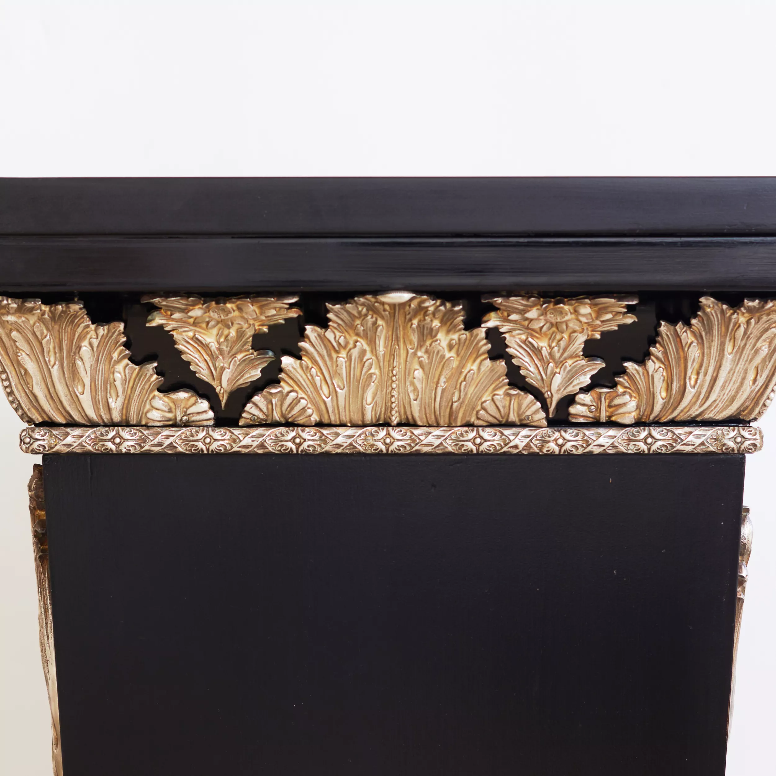 THREE BOULLE STYLE PEDESTALS WITH MARQUETRY DECORATION FRANCE, 20TH CENTURY