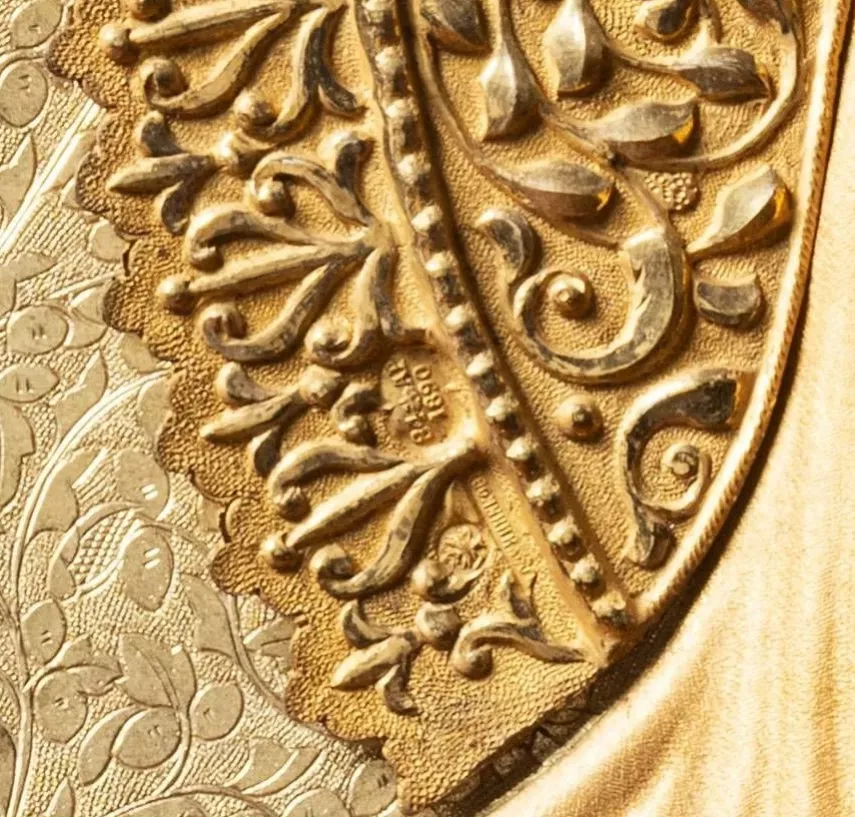 KAZAN ICON OF THE MOTHER OF GOD IN A SILVER GILT OKLAD P. A. OVCHINNIKOV FACTORY, MOSCOW, RUSSIA, 1890