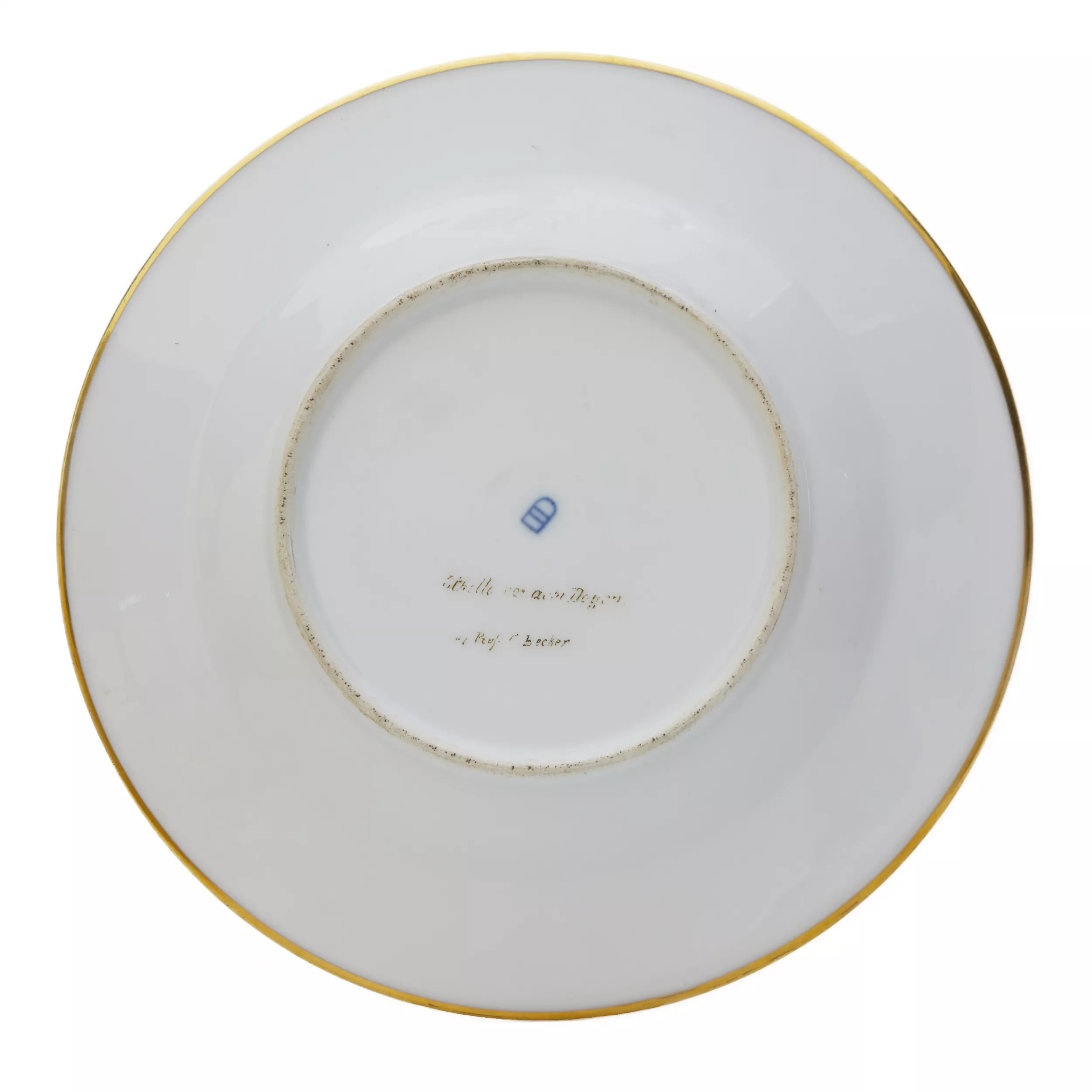 DECORATIVE PLATE “OTHELLO AND DESDEMONA” BERLINER PORZELLAN-MANUFAKTUR (KPM) BERLIN, GERMANY, LATE 19TH CENTURY