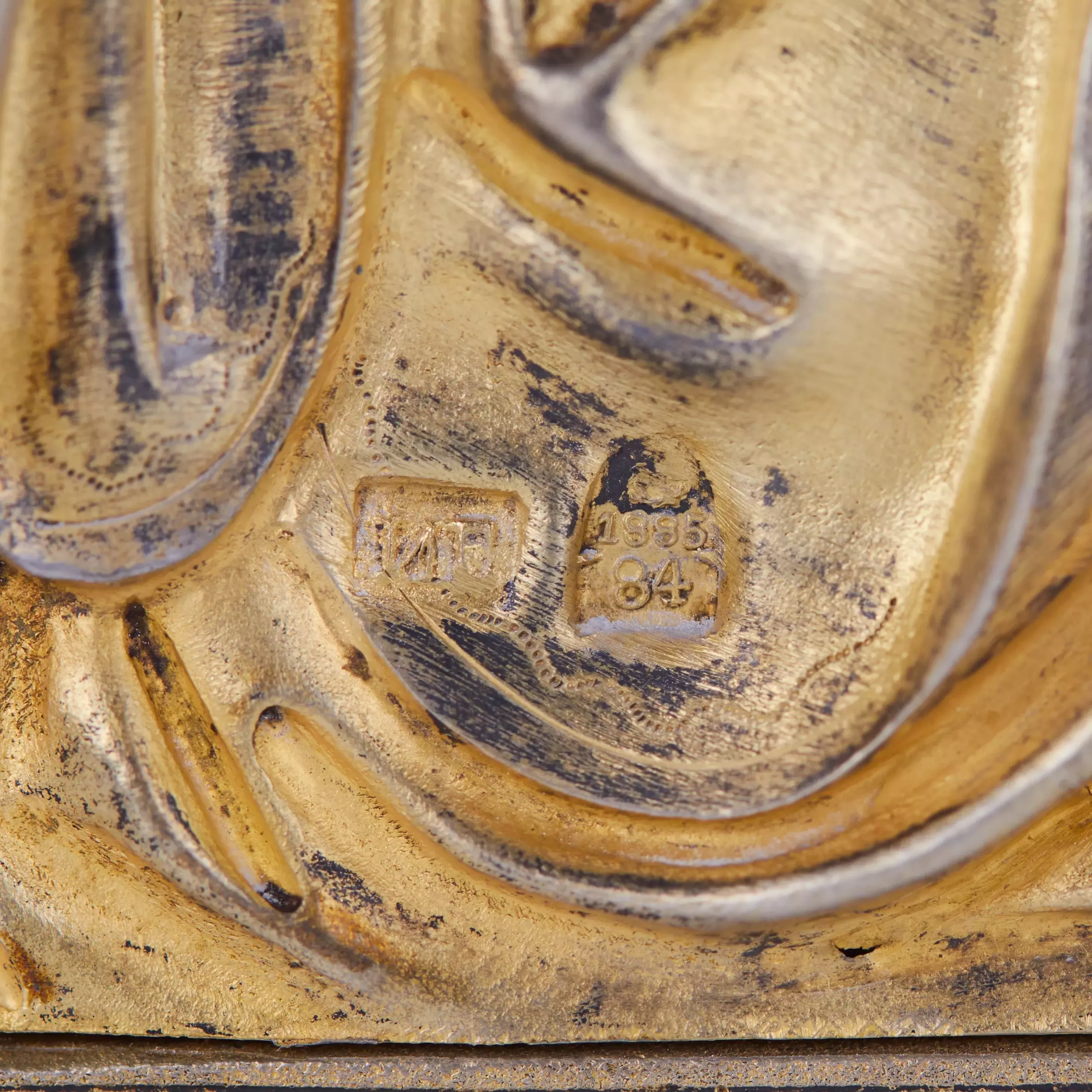 ICÔNE DU CHRIST PANTOCRATOR DANS UN OKLAD EN ARGENT VERMEIL AVEC ÉMAIL CLOISONNÉ MOSCOU, RUSSIE, 1885