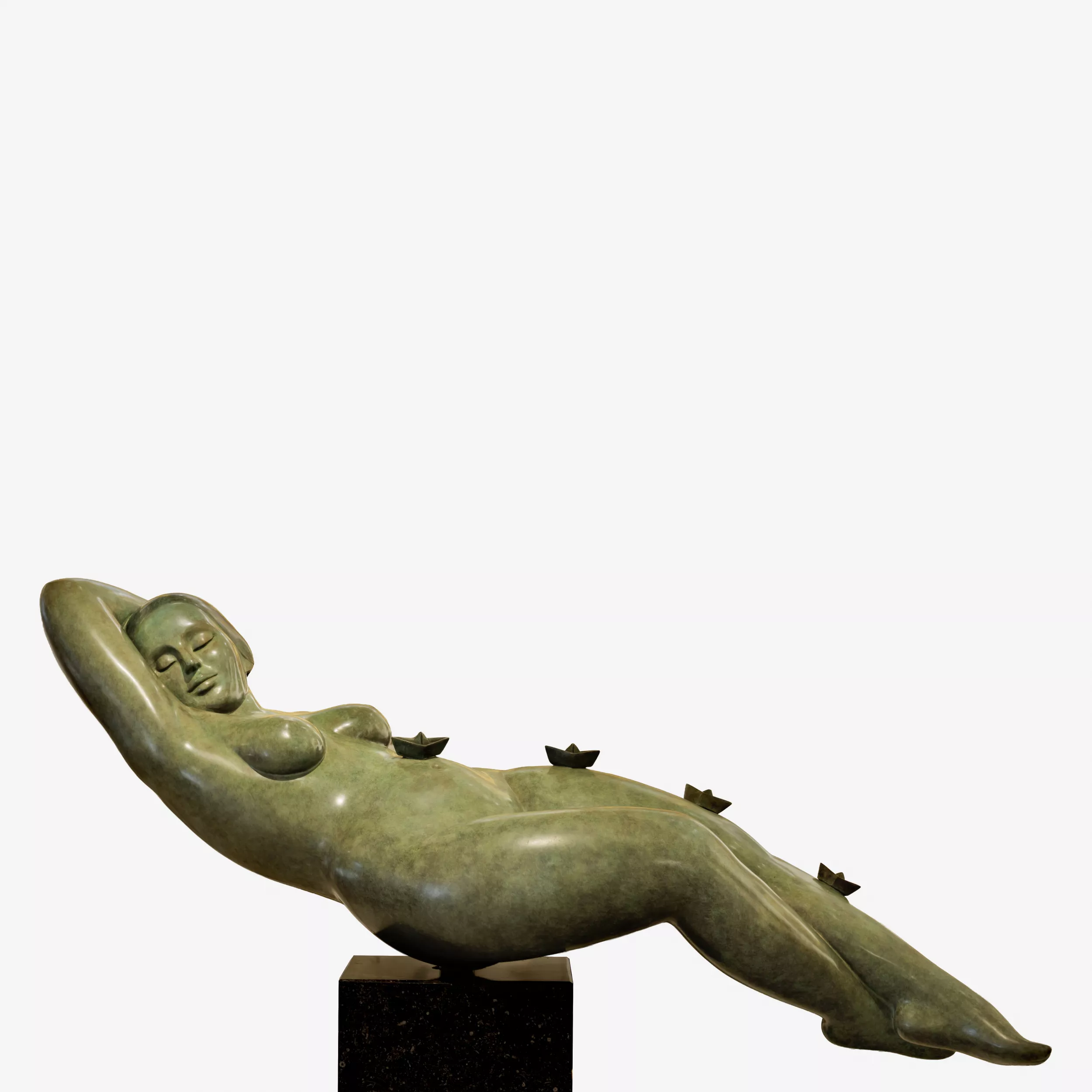 BRONZE SCULPTURE SEASCAPE. ERWIN MEIJER. THE NETHERLANDS. 2006