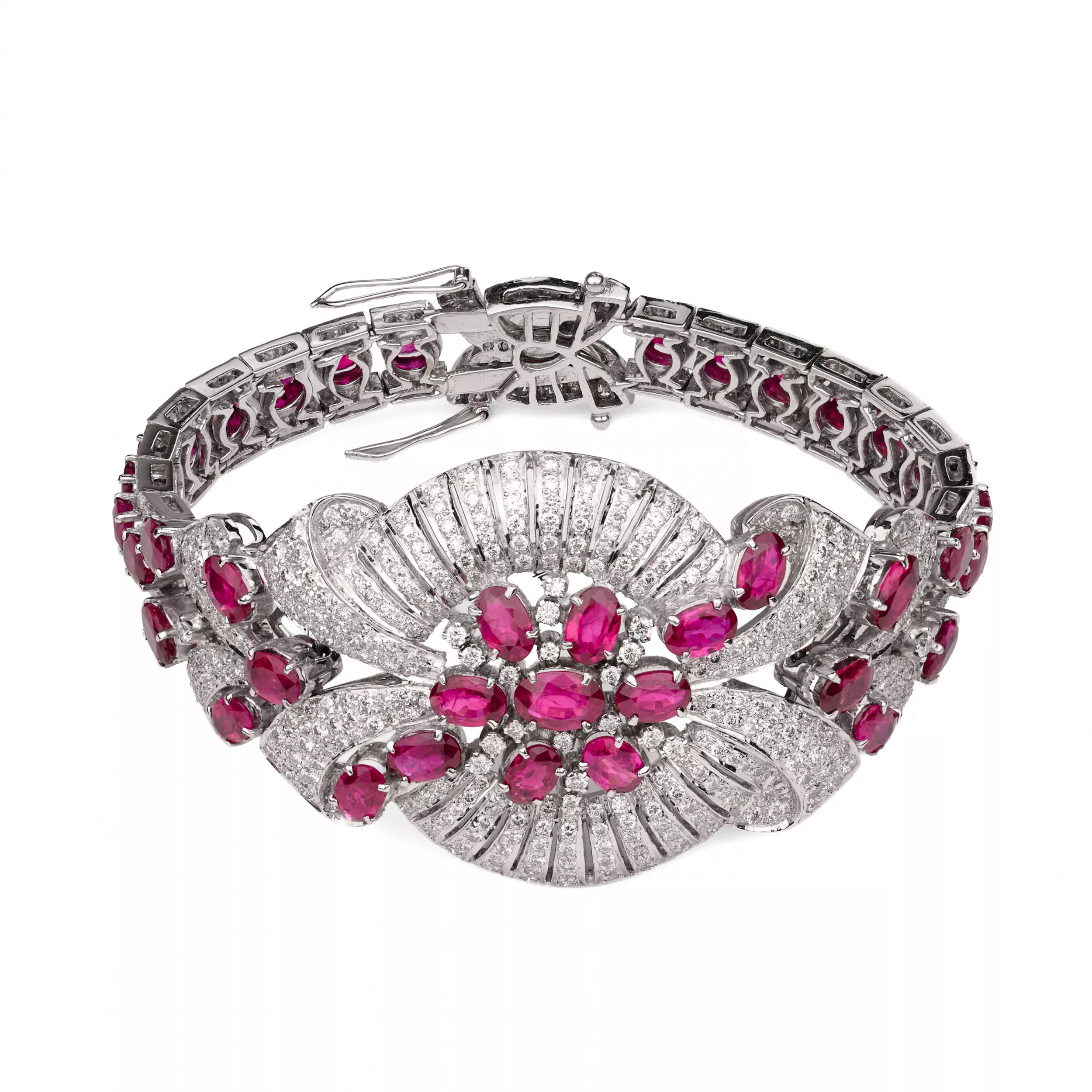 18K GOLD RUBY AND DIAMOND BRACELET