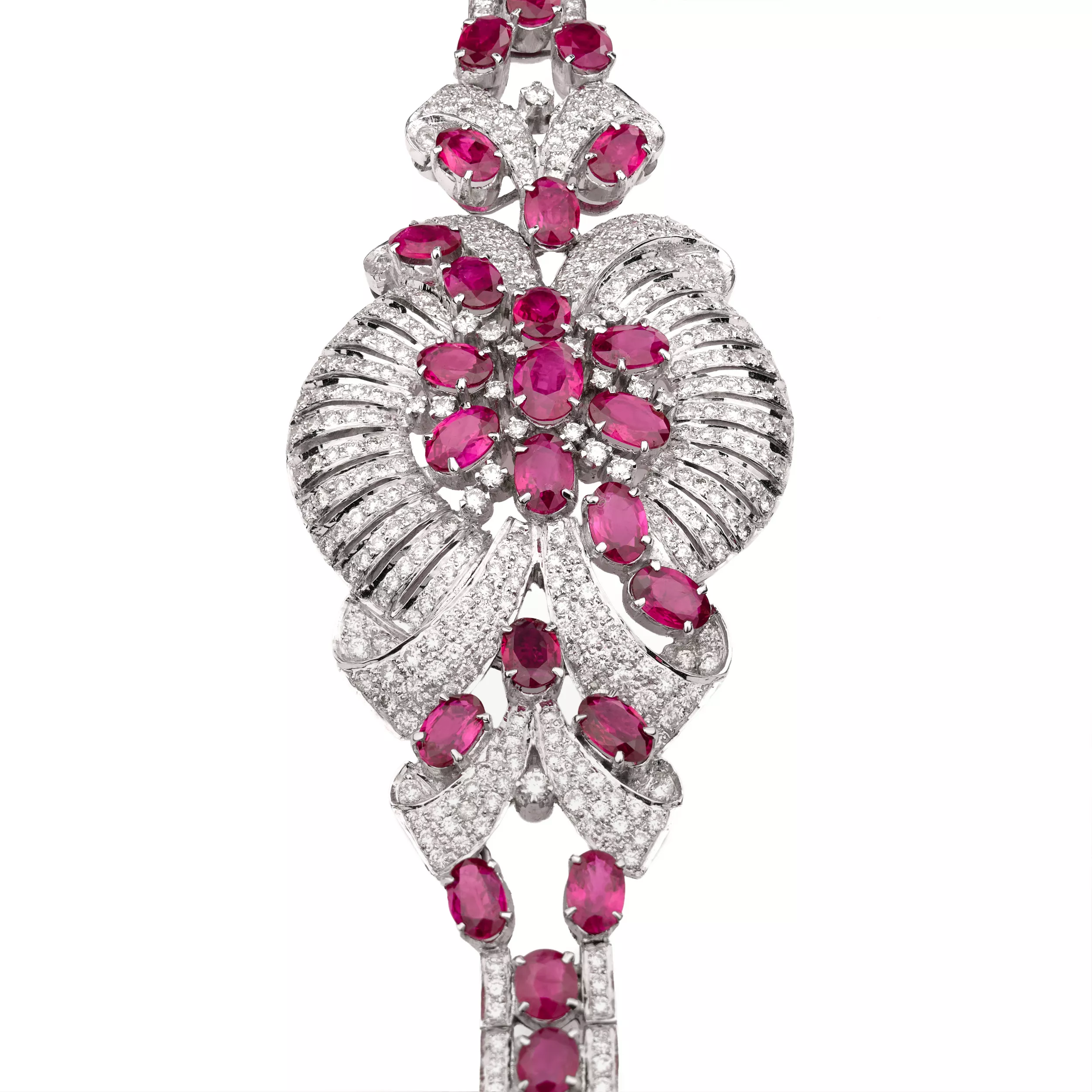 18K GOLD RUBY AND DIAMOND BRACELET
