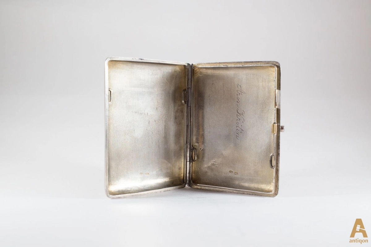 Silver cigarette case