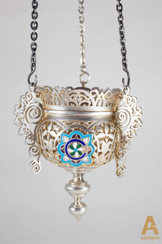 Silver icon lamp 