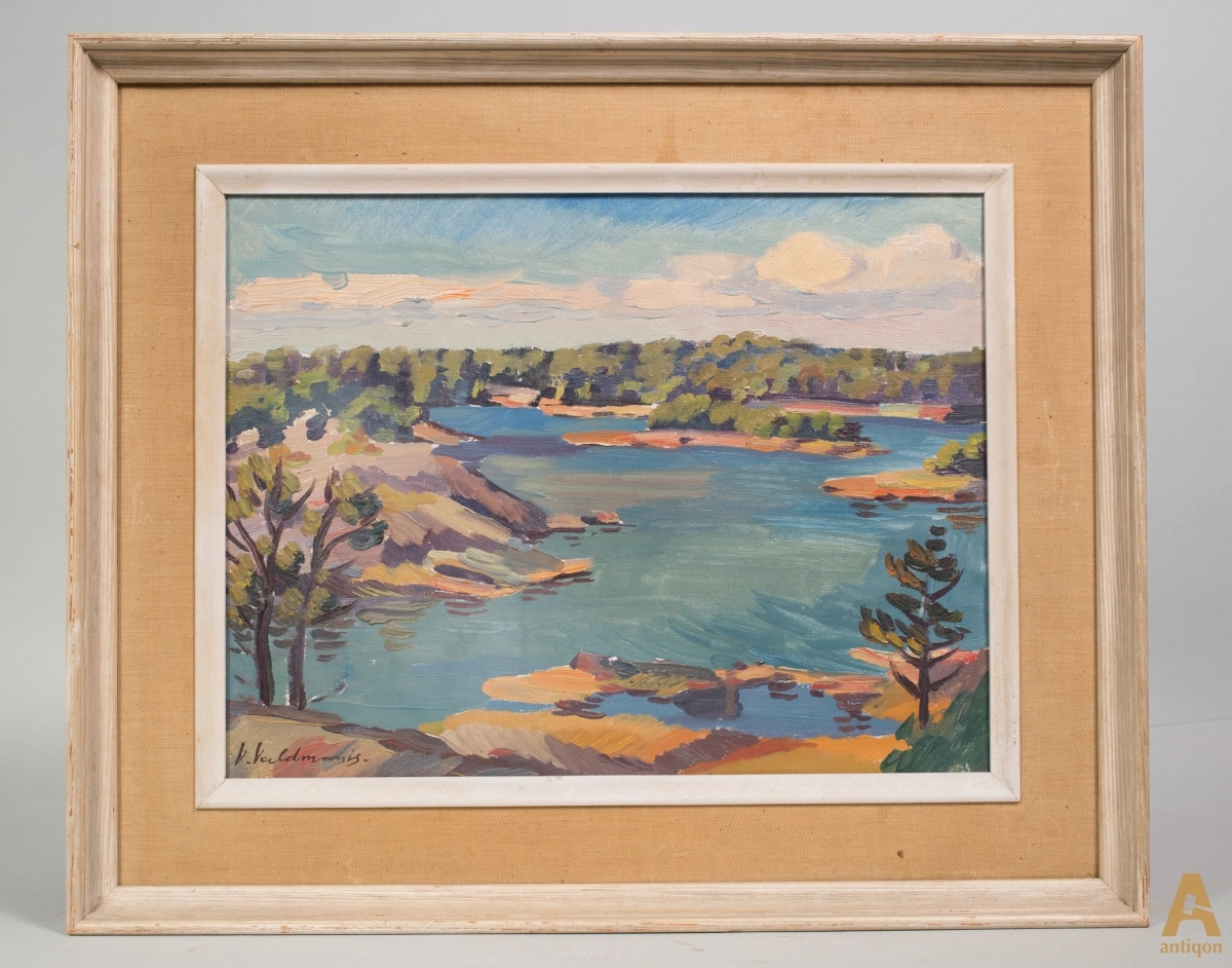 The painting in the frame