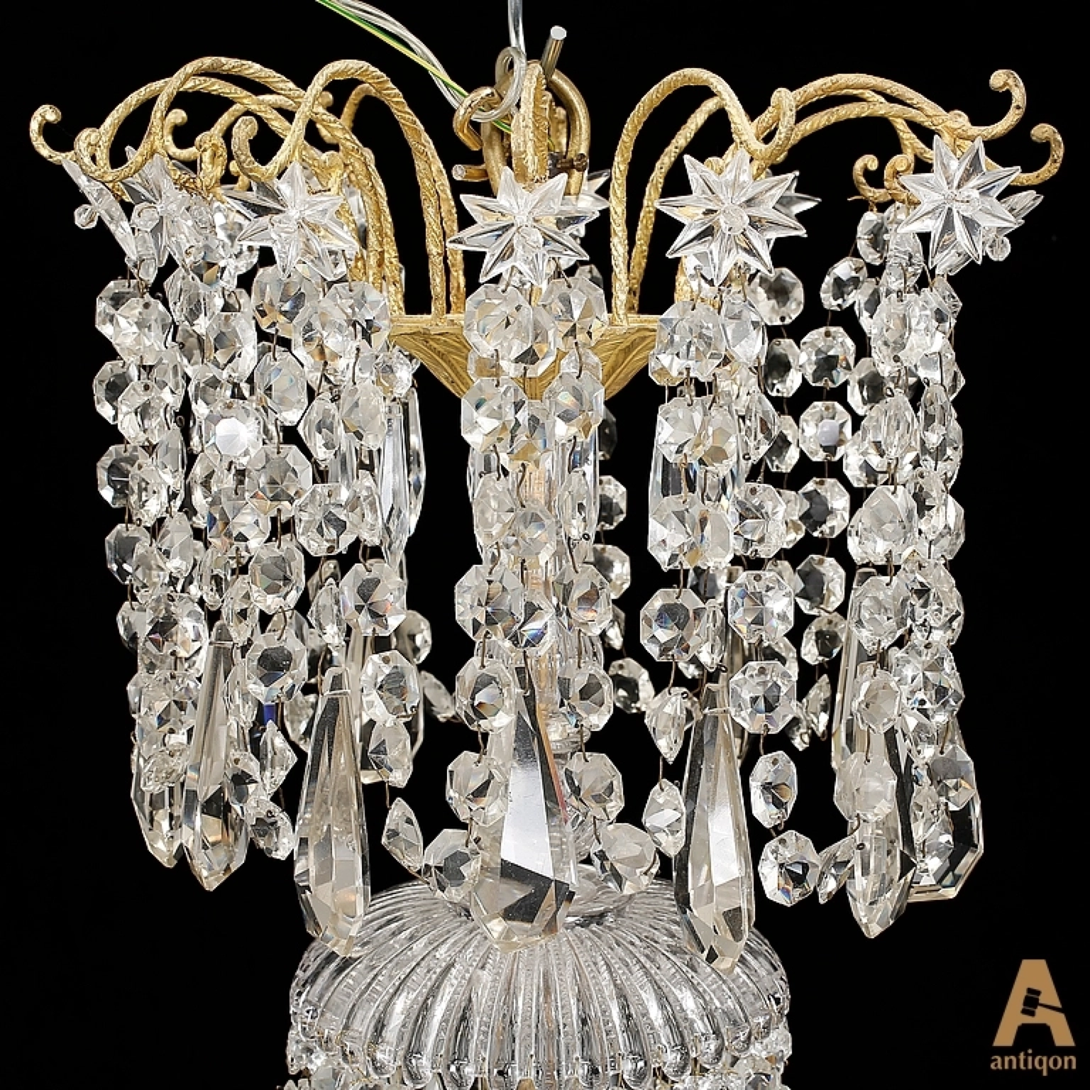 Lustre pour 25 bougies. 19ème siècle. 