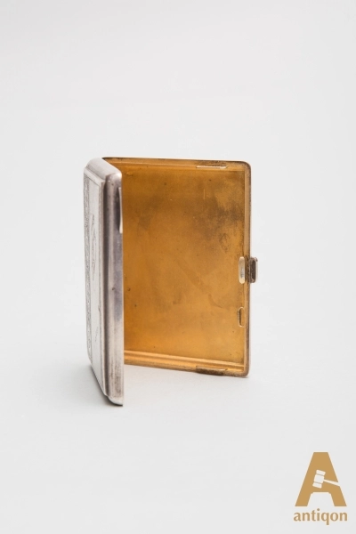 Silver cigarette case
