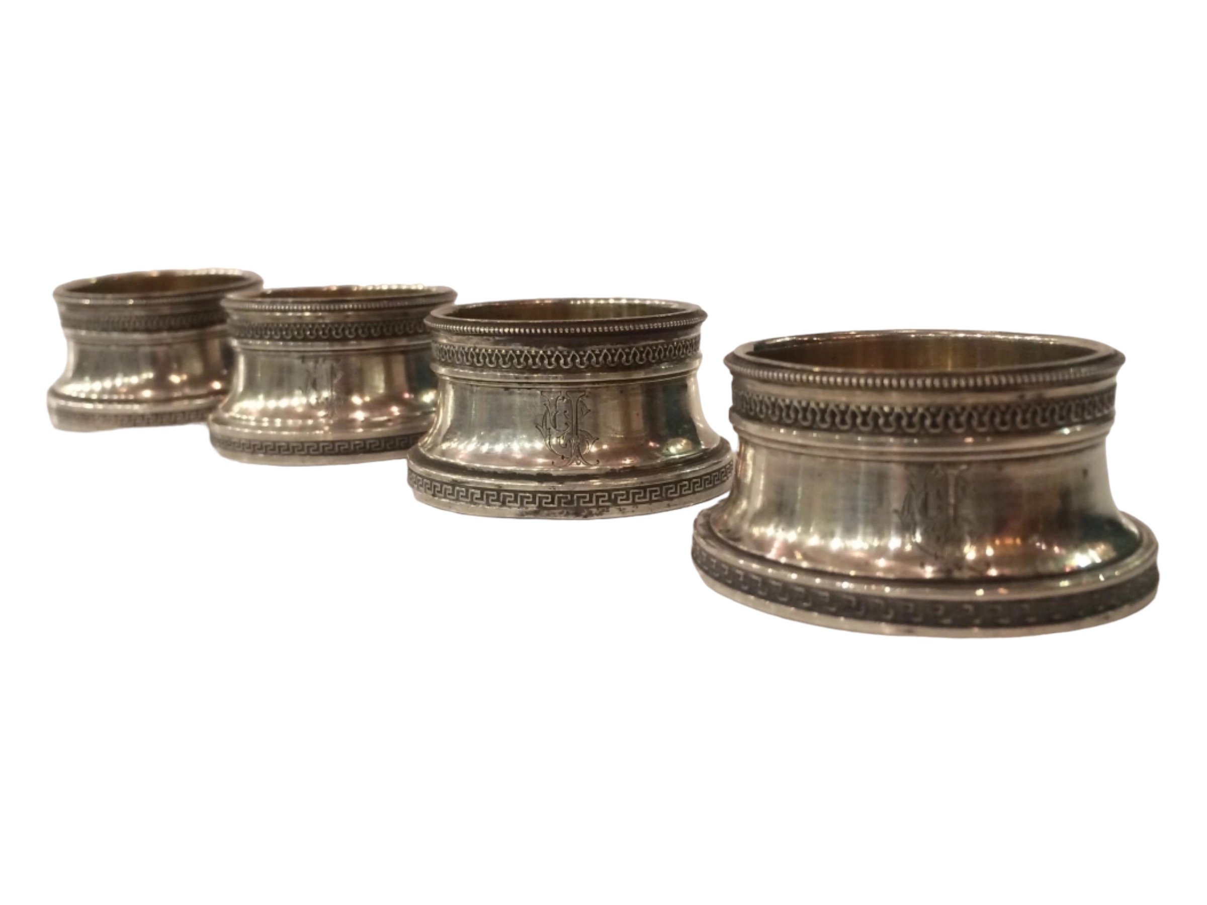Russian silver salt shakers by Kurlyukov. 