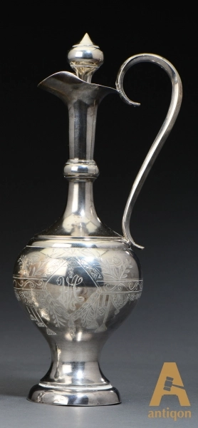 Silver set for vodka. Russia