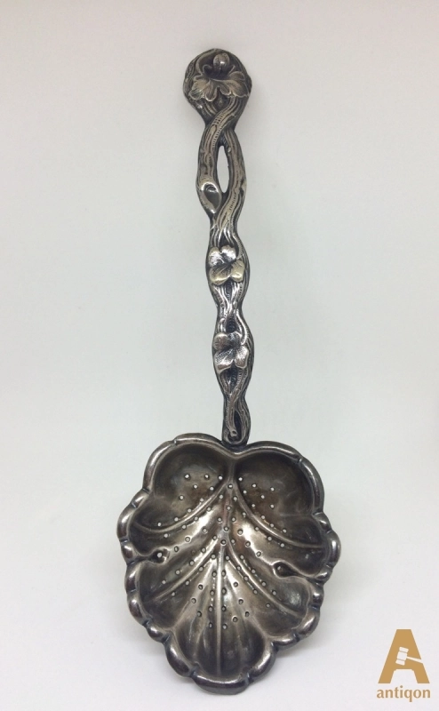 Silver slotted spoon. Warchawa