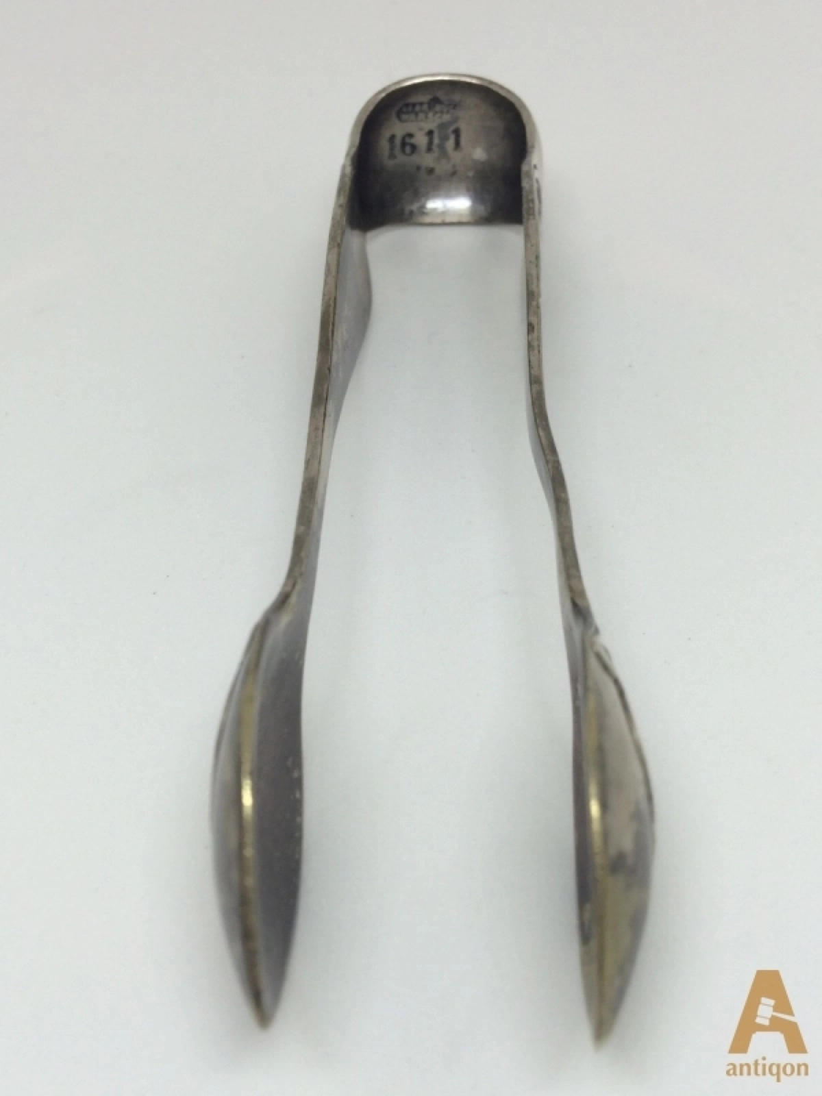 Silver sugar tongs. Warchawa