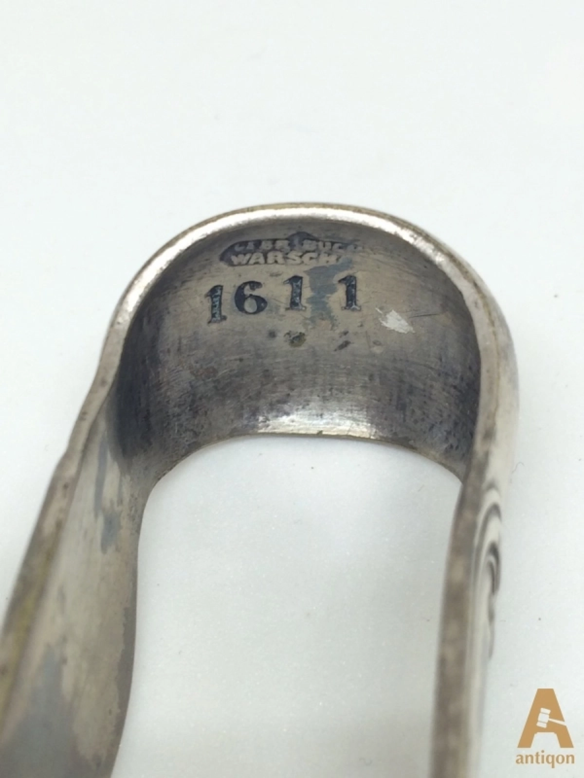 Silver sugar tongs. Warchawa
