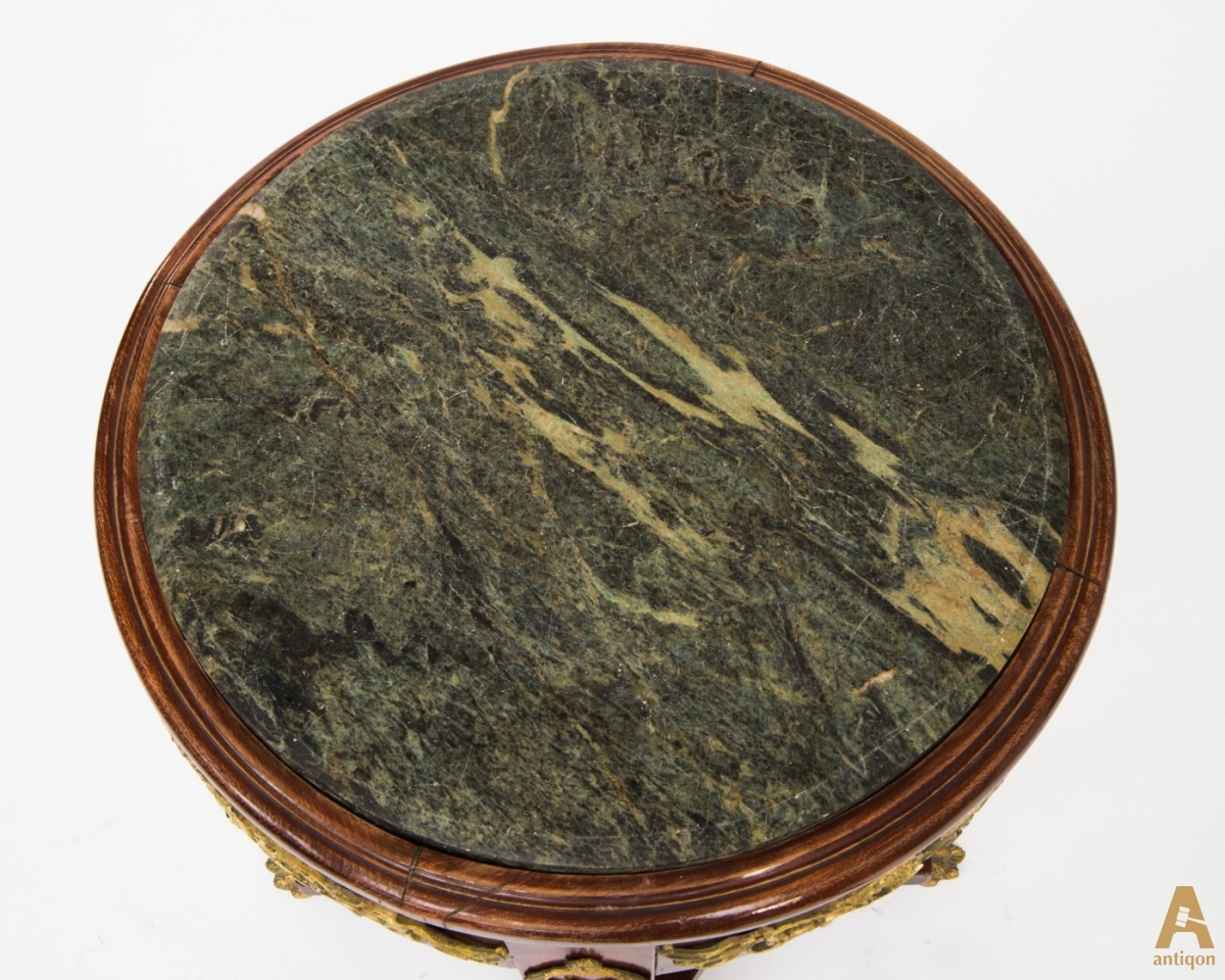 Coffee table with marble top