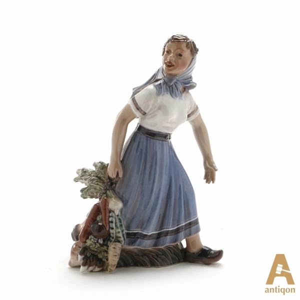 Girl with vegetables. Rosenthal