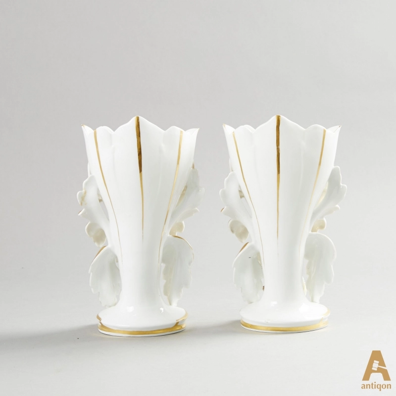 A pair of porcelain vases