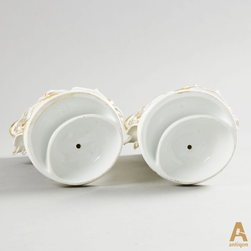A pair of porcelain vases