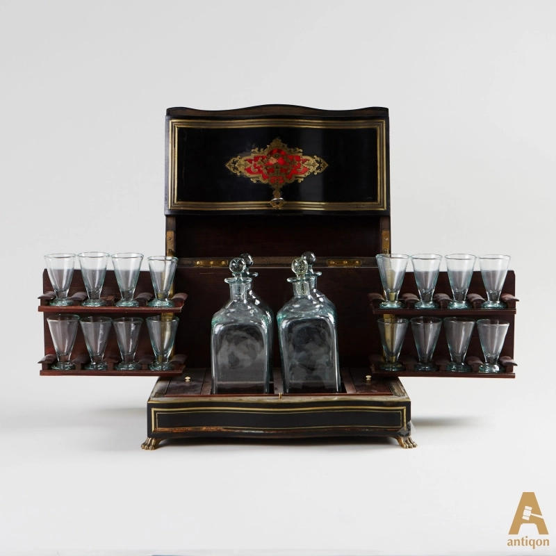 Bar à liqueurs de voyage depliable