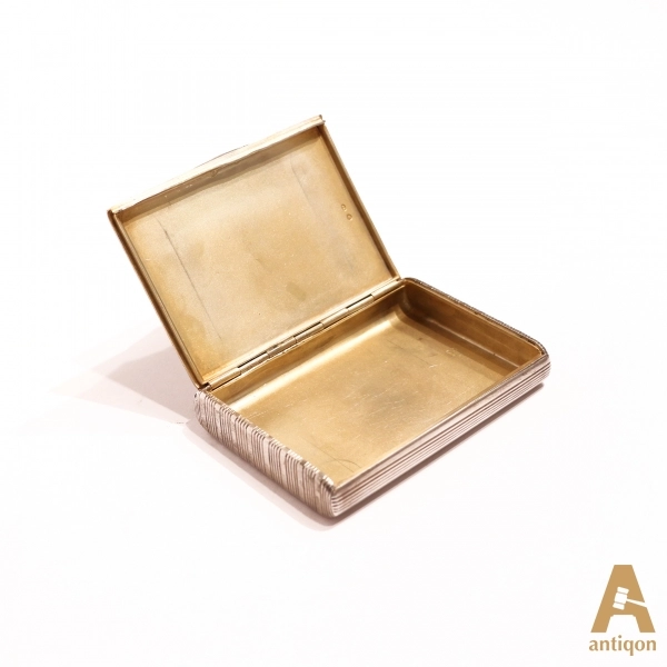 Silver cigarette case. Royal Russia.