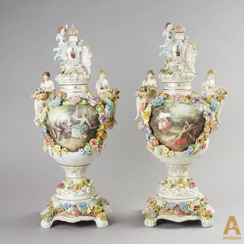 Pair of porcelain vases