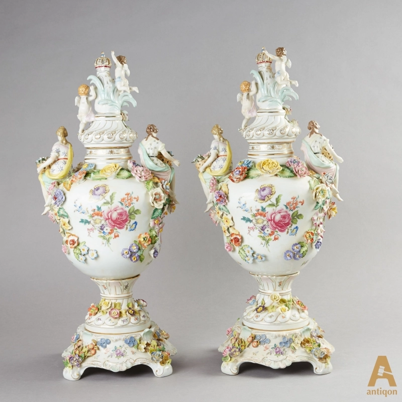 Pair of porcelain vases