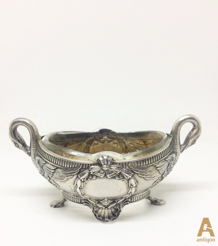 Paire de salières Cygnes