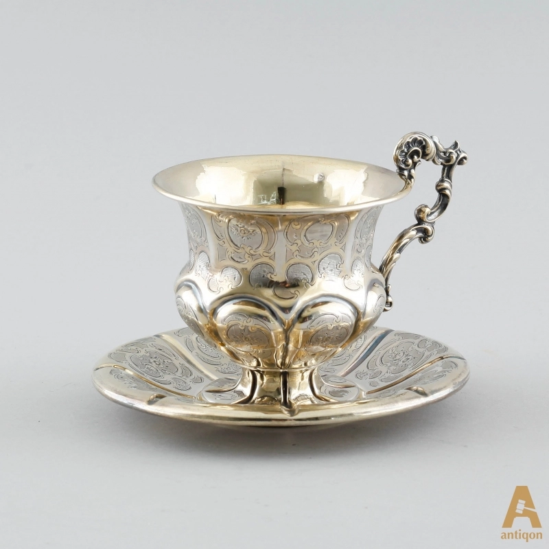 Silver coffee cup