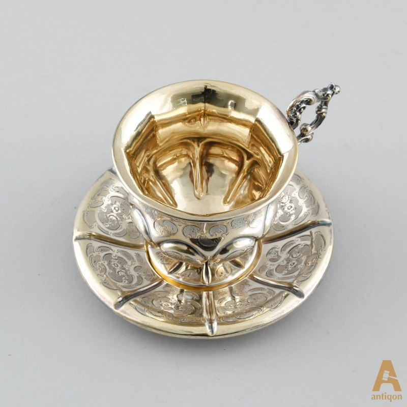 Silver coffee cup