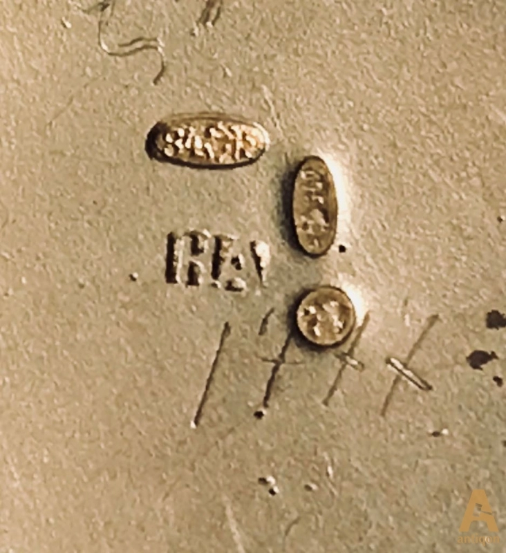 Silver kovsh with enamel