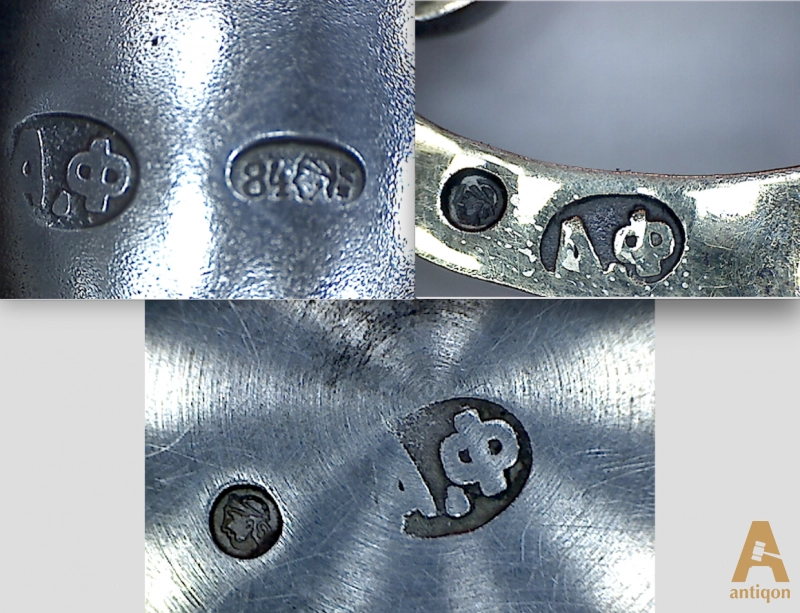 Silver cup holder. Royal Russia
