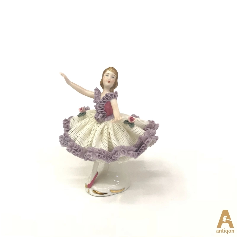 Ballerina in a lace dress