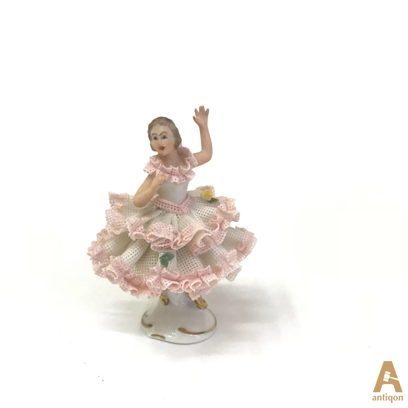 Ballerina in a lace dress