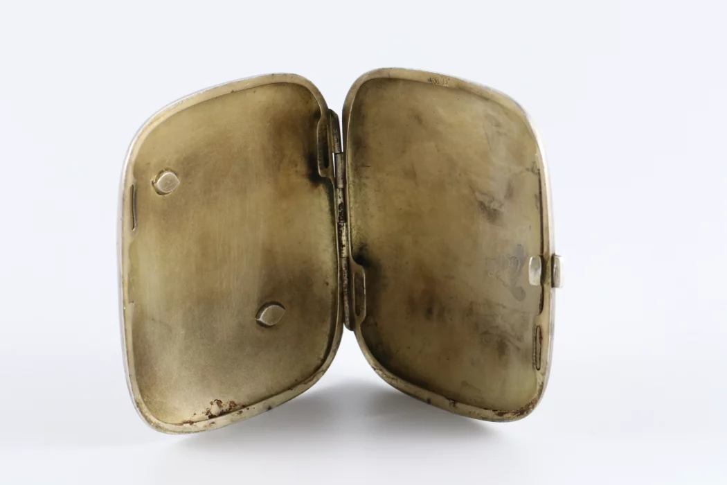 Silver cigarette case