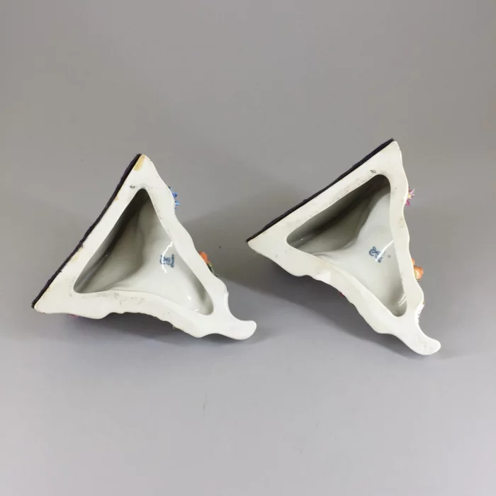 Pair of porcelain consoles. PS Dresden